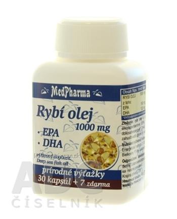 MedPharma RYBI OLEJ 1000 mg - EPA, DHA cps 30+7 zadarmo (37 ks)