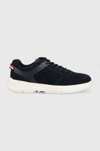 Semišové tenisky Tommy Hilfiger CORE HILFIGER SUEDE tmavomodrá farba, FM0FM04592