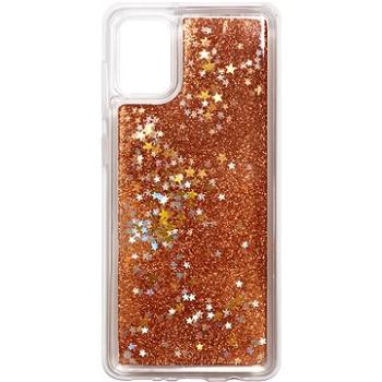 iWill Glitter Liquid Star Case pre Samsung Galaxy A31 Rose Gold (DIP123_41)