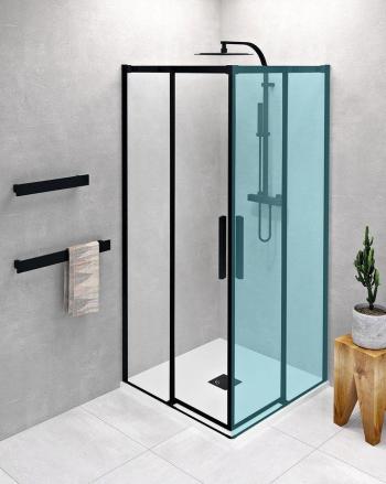 POLYSAN - ALTIS LINE BLACK sprchové dvere 880-900mm, výška 2000mm, číre sklo AL1592B