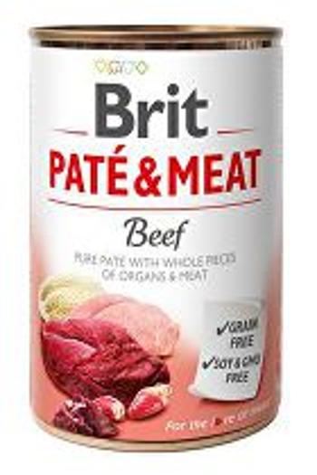 Brit Dog Cons Paté & Meat Beef 400g + Množstevná zľava 4 + 1 zadarmo