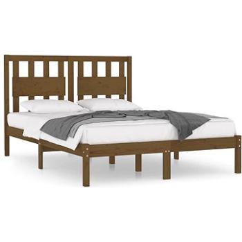 Rám postele medovo hnedý masívna borovica 200 × 200 cm, 3103956