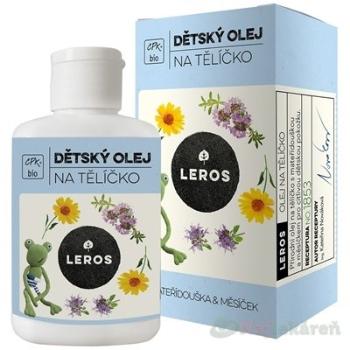 LEROS BIO DETSKÝ OLEJ NA TELÍČKO s materinou dúškou a nechtíkom 100 ml