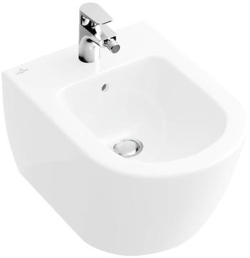 VILLEROY & BOCH - Subway 2.0 Závesný bidet, 375x565 mm, s CeramicPlus, alpská biela 540000R1