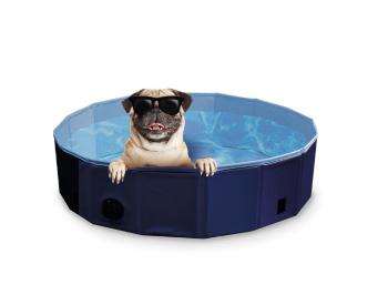 Nobby bazén pro psa skládací modrý 120 x 30 cm