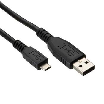 Logo USB kábel (2.0), USB A samec - microUSB samec, 1m, blister, DOPRODEJ