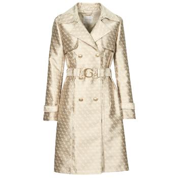 Guess  DILETTA BELTED LOGO TRENCH  Kabátiky Trenchcoat Béžová