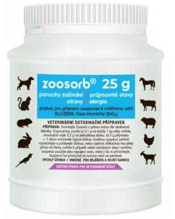 ZOOsorb - prvá pomoc pri otrave zvierat 25g