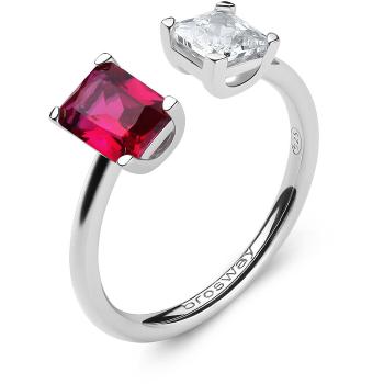 Brosway Elegantný otvorený prsteň Fancy Passion Ruby FPR10 56 mm