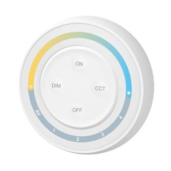 LED Solution Mi-Light RF Diaľkový okrúhly ovládač pre CCT LED pásiky, 4-kanálový S1Wplus