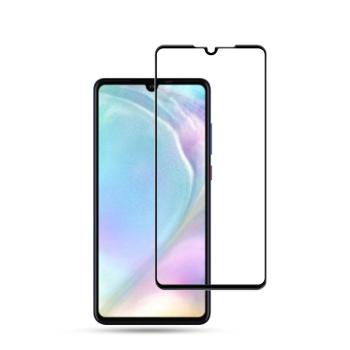 3D Tvrdené sklo Huawei P30 čierne