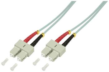 LogiLink FP3SC02 optické vlákno LWL prepojovací kábel [1x zástrčka SC - 1x zástrčka SC] 50/125 µ Multimode OM3 2.00 m
