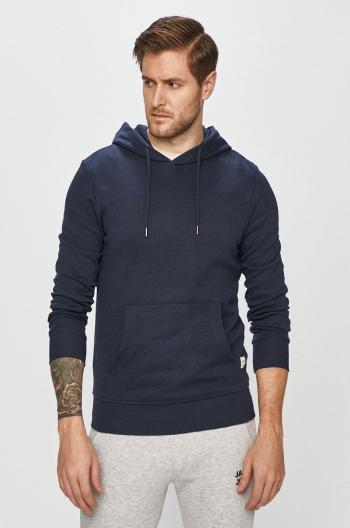 Mikina Jack & Jones pánska, tmavomodrá farba, jednofarebná