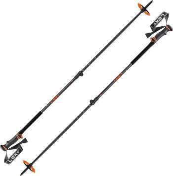 Leki Helicon Lite Dark Anthracite/Neonorange/Black 110 - 145 cm Turistické palice