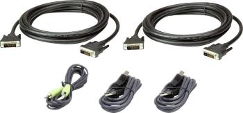 ATEN KVM prepojovací kábel [1x DVI-D zástrčka , USB 2.0 zástrčka A, jack zástrčka 3,5 mm - 1x DVI-D zástrčka , USB 2.0 z