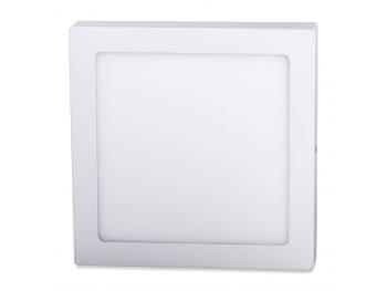 LED Solution Biely prisadený LED panel hranatý 220 x 220mm 18W Economy Farba svetla: Studená biela 10500