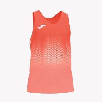 ELITE VII T-SHIRT FLUOR CORAL-WHITE SLEEVELESS XXL