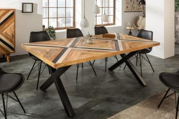 LuxD Dizajnový jedálenský stôl Rodney 160 cm čierny / mango