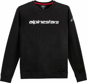 Alpinestars Linear Crew Fleece Black/White XL Mikina