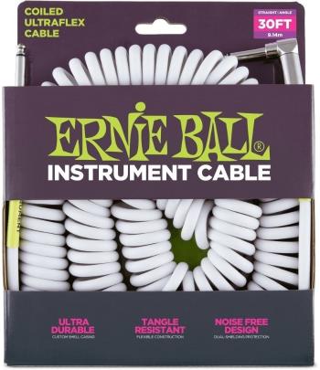 Ernie Ball P06045 Biela 9 m Rovný - Zalomený