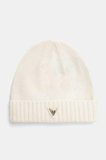 Čiapka s prímesou vlny Guess BEANIE béžová farba, V4BZ08 Z39B0