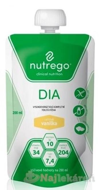 Nutrego DIA s príchuťou vanilka tekutá výživa 12x200ml