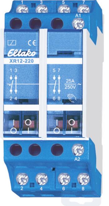 Eltako XR12-220-230V inštalačný stýkač  2 rozpínacie, 2 spínacie  230 V     1 ks