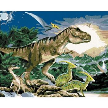 Maľovanie podľa čísel – Tyrannosaurus kráľ dinosaurov (Howard Robinson) (HRAbz33411nad)
