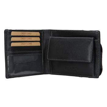 Lagen Pánska peňaženka kožená 61178 Čierna