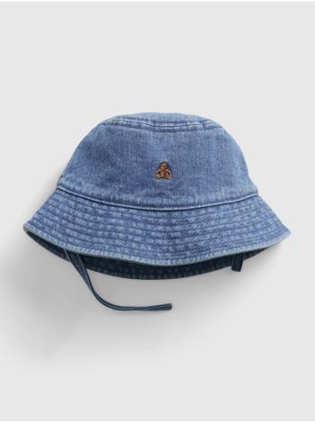 Baby klobouček denim bucket hat Modrá