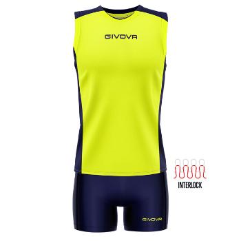 KIT VOLLEY PIPER GIALLO FLUO/BLU Tg. M