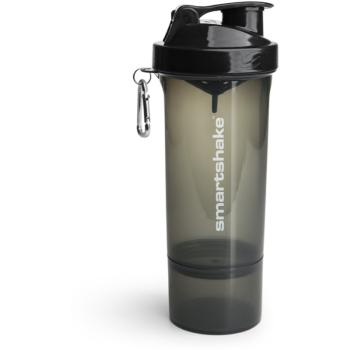 Smartshake Slim športový šejker + zásobník farba Black 500 ml