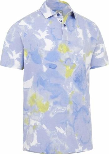 Callaway Mens Thermal Dye Print Polo Mazarine Blue XL