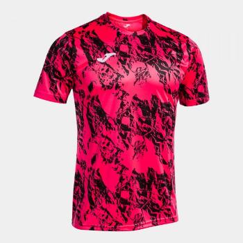 LION SHORT SLEEVE T-SHIRT FLUOR PINK BLACK 2XS