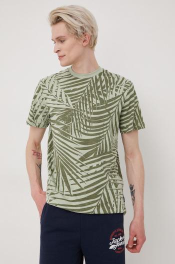 Bavlnené tričko Only & Sons zelená farba, vzorované