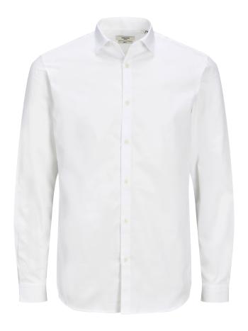 Jack&Jones PLUS Pánska košeľa JPRBLACARDIFF Loose Fit 12235157 White 5XL