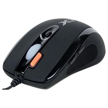 A4tech Myš X-710BK, 2000DPI, optická, 7tl., drôtová USB, čierna, herná