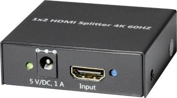 Maxtrack CS 25-2 L  HDMI splitter  3840 x 2160 Pixel čierna