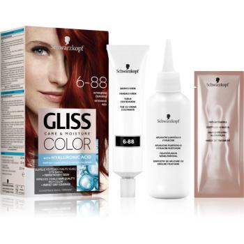 Schwarzkopf Gliss Color permanentná farba na vlasy odtieň 6-88 Intensive Red 1 ks