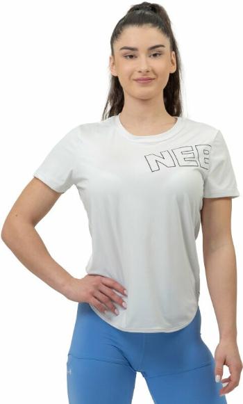 Nebbia FIT Activewear Functional T-shirt with Short Sleeves White L Fitness tričko