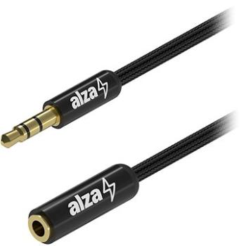 AlzaPower AluCore Audio 3,5 mm Jack (M) to 3,5 mm Jack (F) 1 m čierny (APW-CBA3JF01B)