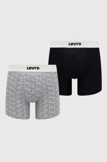 Boxerky Levi's 2-pak pánske, čierna farba