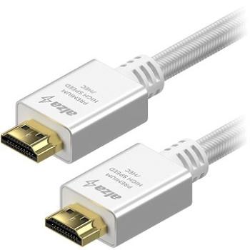 AlzaPower AluCore Premium HDMI 2.0 High Speed 4K 3 m biely (APW-CBHDP230S)