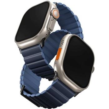 Uniq Revix Premium Edition Reversible Magnetic remienok na Apple Watch 49/45/44/42mm tmavomodrý/svet (UNIQ-45MM-REVPPRUMBLU)