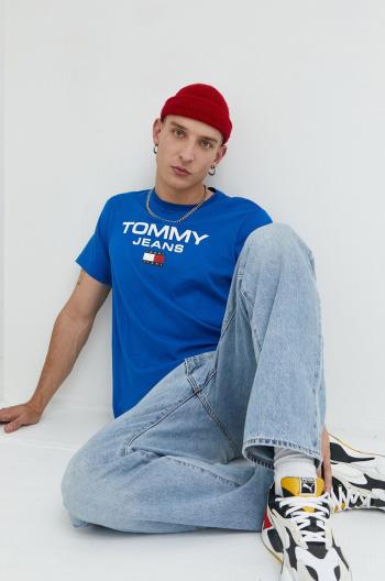 Bavlnené tričko Tommy Jeans s potlačou