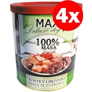 MAX deluxe kocky chudej svaloviny s divinou 800 g, 4 ks (8594025081738)