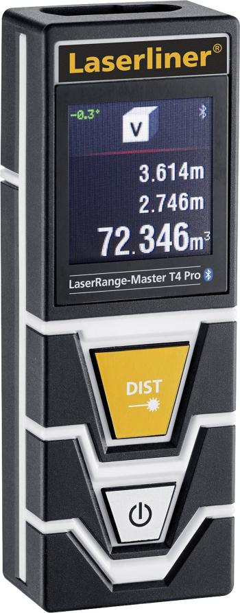 Laserliner LaserRange-Master T4 Pro laserový diaľkomer  Bluetooth Rozsah merania (max.) 40 m