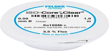 Felder Löttechnik ISO-Core "Clear" Sn100Ni+ spájkovací cín cievka Sn99,25Cu0,7Ni0,05  0.5 mm