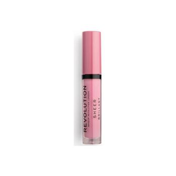 Makeup Revolution  Sheer Brilliant Lip Gloss  Lesky na pery Fialová