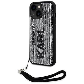 Karl Lagerfeld Sequins Reversible Zadný Kryt na iPhone 13 Black/Silver (KLHCP13MPSQRKS)